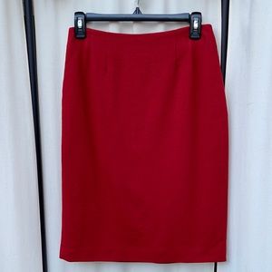Vintage Red Pencil Skirt